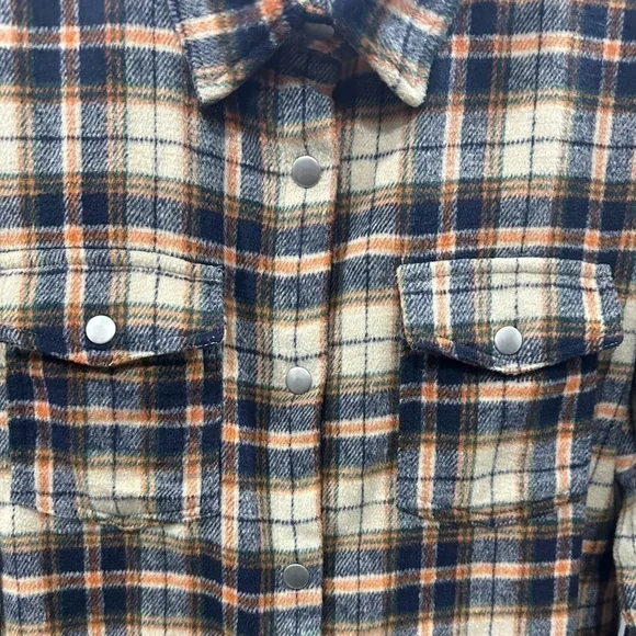 Kori Women’s Soft Plaid Long Sleeve Shacket Size: L - Picture 4 of 6